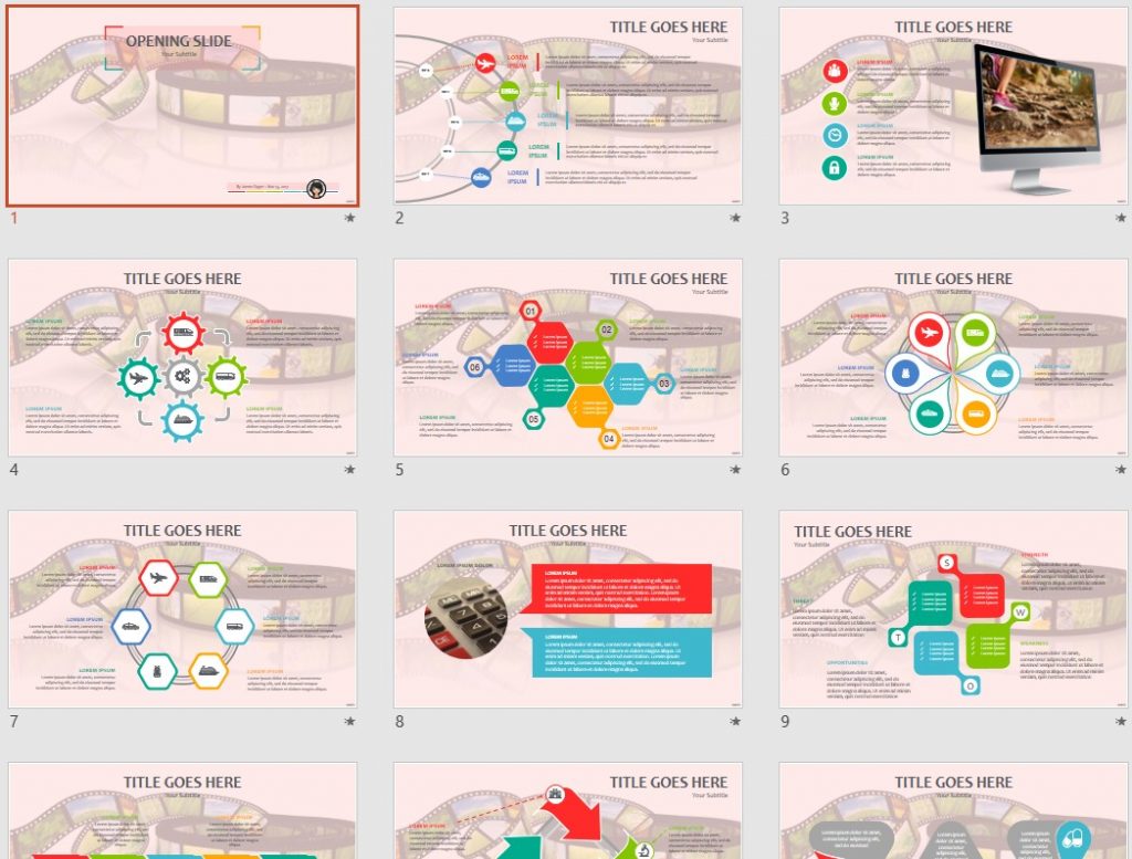film strip PPT by SageFox film strip PPT by SageFox