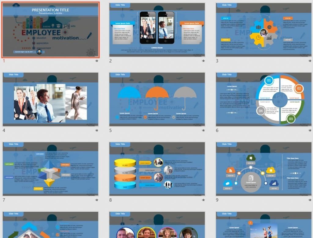 Employee motivation PowerPoint by SageFox Employee motivation PowerPoint by SageFox