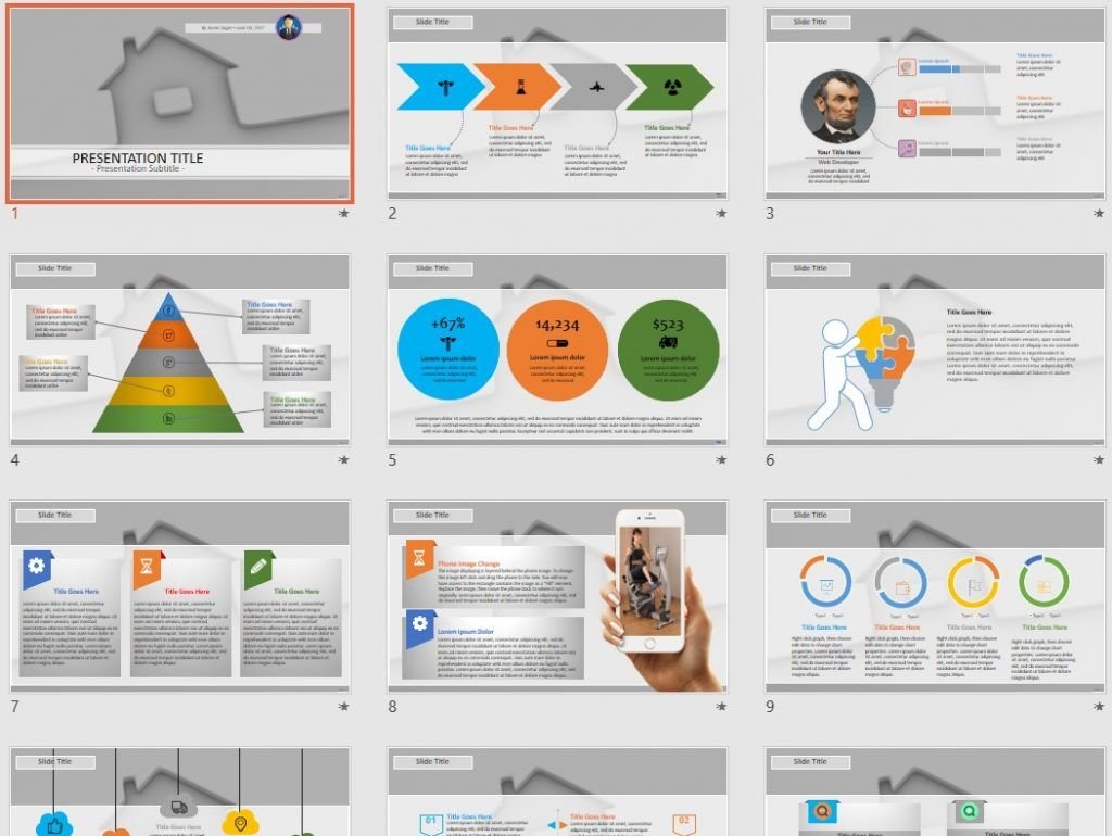 Real Estate Concept PowerPoint by SageFox Real Estate Concept PowerPoint by SageFox