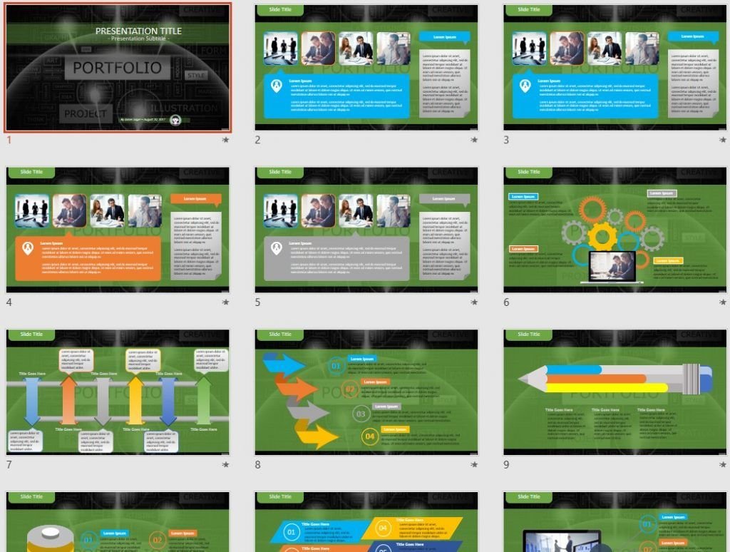 Portfolio PowerPoint by SageFox Portfolio PowerPoint by SageFox