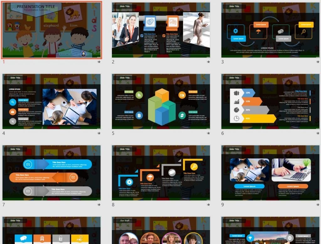 Classroom Cartoon PowerPoint by SageFox Classroom Cartoon PowerPoint by SageFox