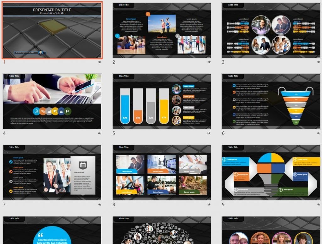 3D tiles PowerPoint by SageFox 3D tiles PowerPoint by SageFox