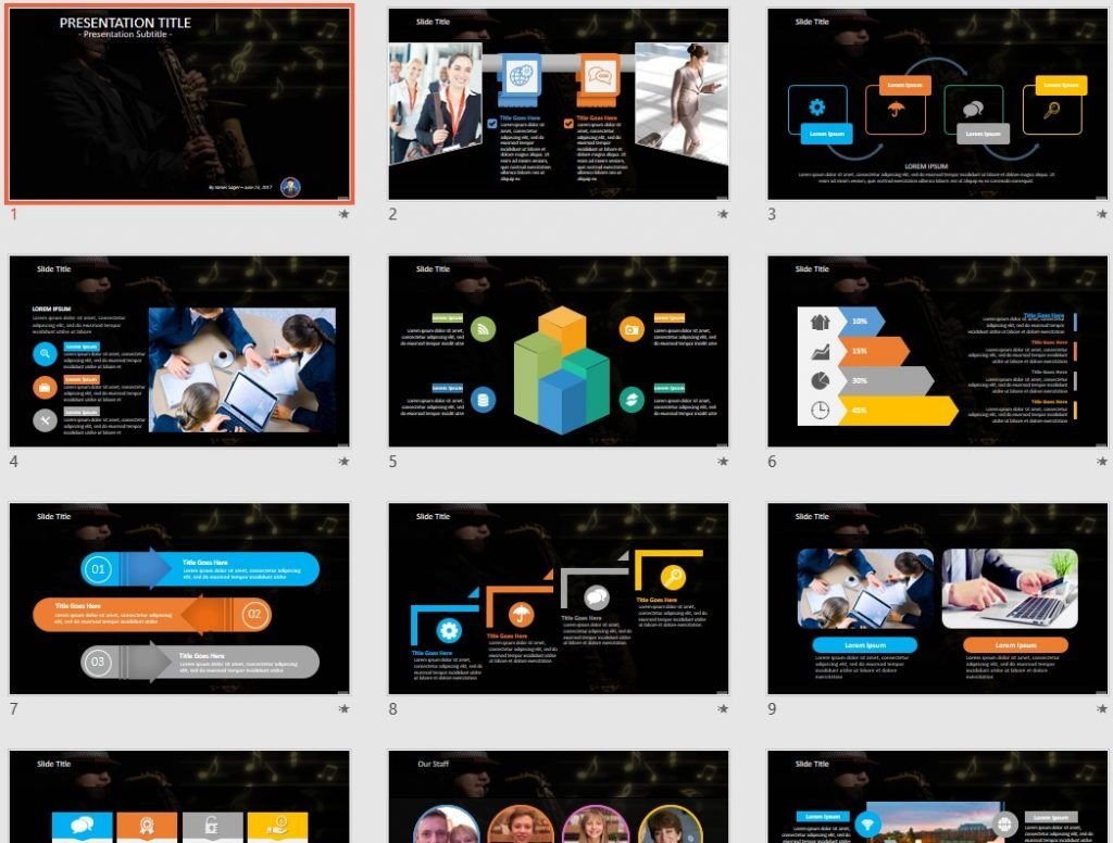 saxophone player PowerPoint by SageFox saxophone player PowerPoint by SageFox