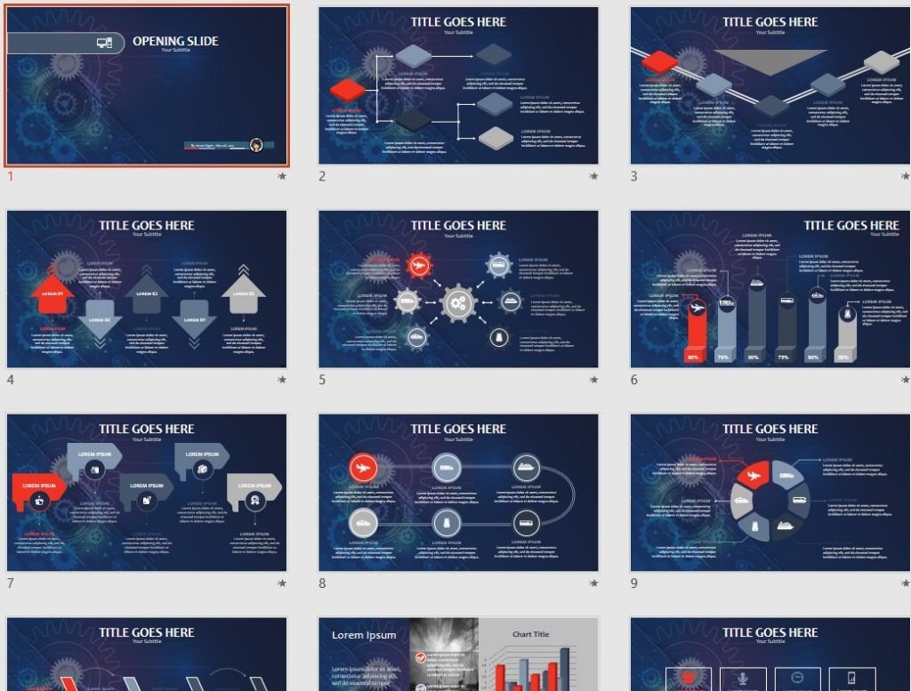 abstract gears PPT by SageFox abstract gears PPT by SageFox