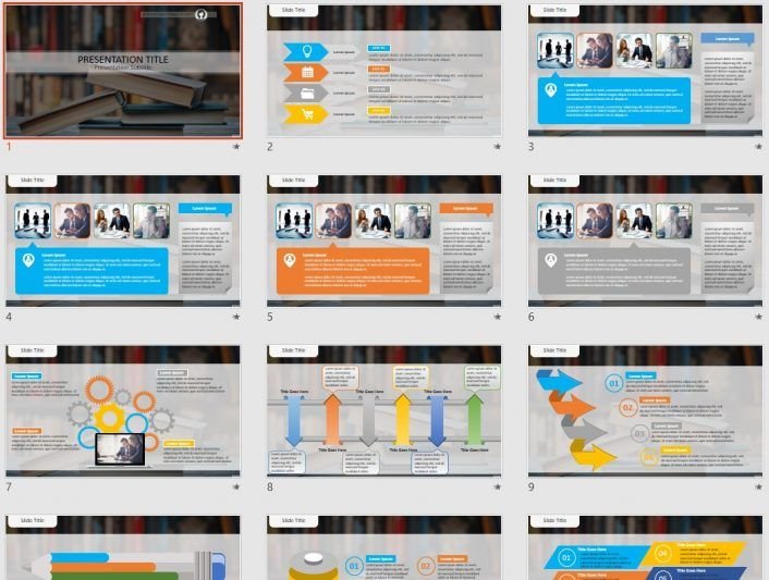 book theme for microsoft powerpoint