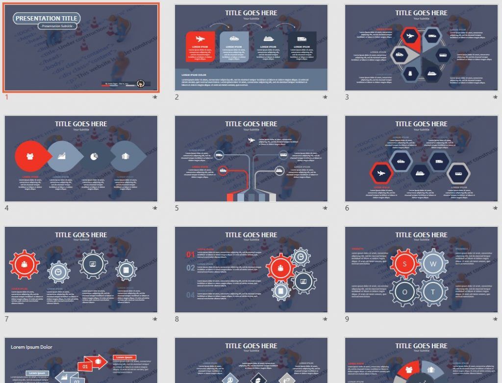 Website under construction PPT by SageFox Website under construction PPT by SageFox