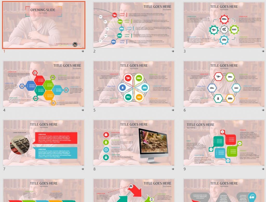 Student in Library PPT by SageFox Student in Library PPT by SageFox