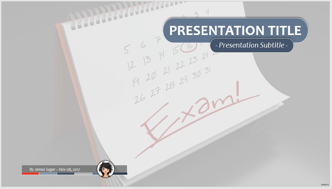 Free Exam PPT 60892 SageFox PowerPoint Templates 