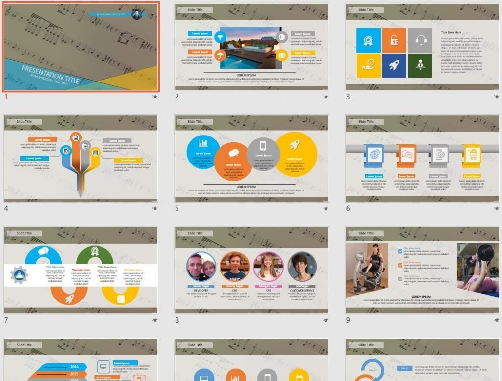 Music Notes PowerPoint by SageFox Music Notes PowerPoint by SageFox