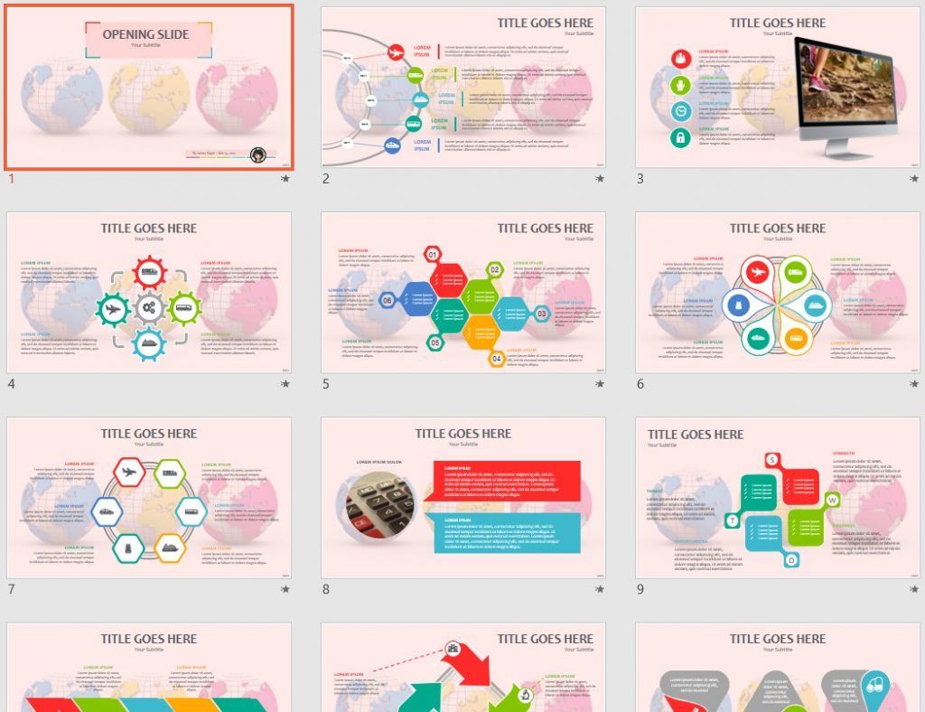 globes PPT by SageFox globes PPT by SageFox