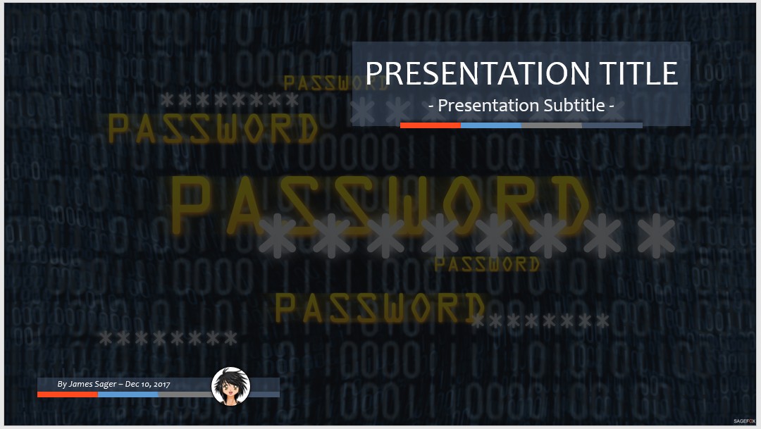 Free Password PPT #62270 | SageFox PowerPoint Templates.