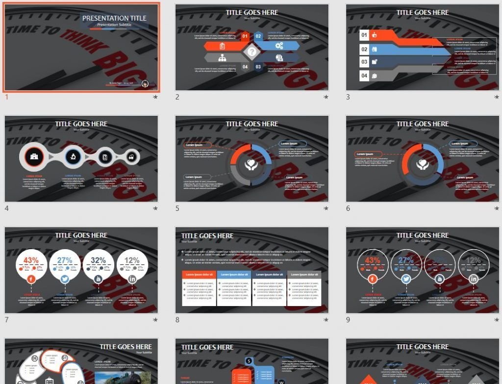 Time to Think Big PPT by SageFox Time to Think Big PPT by SageFox