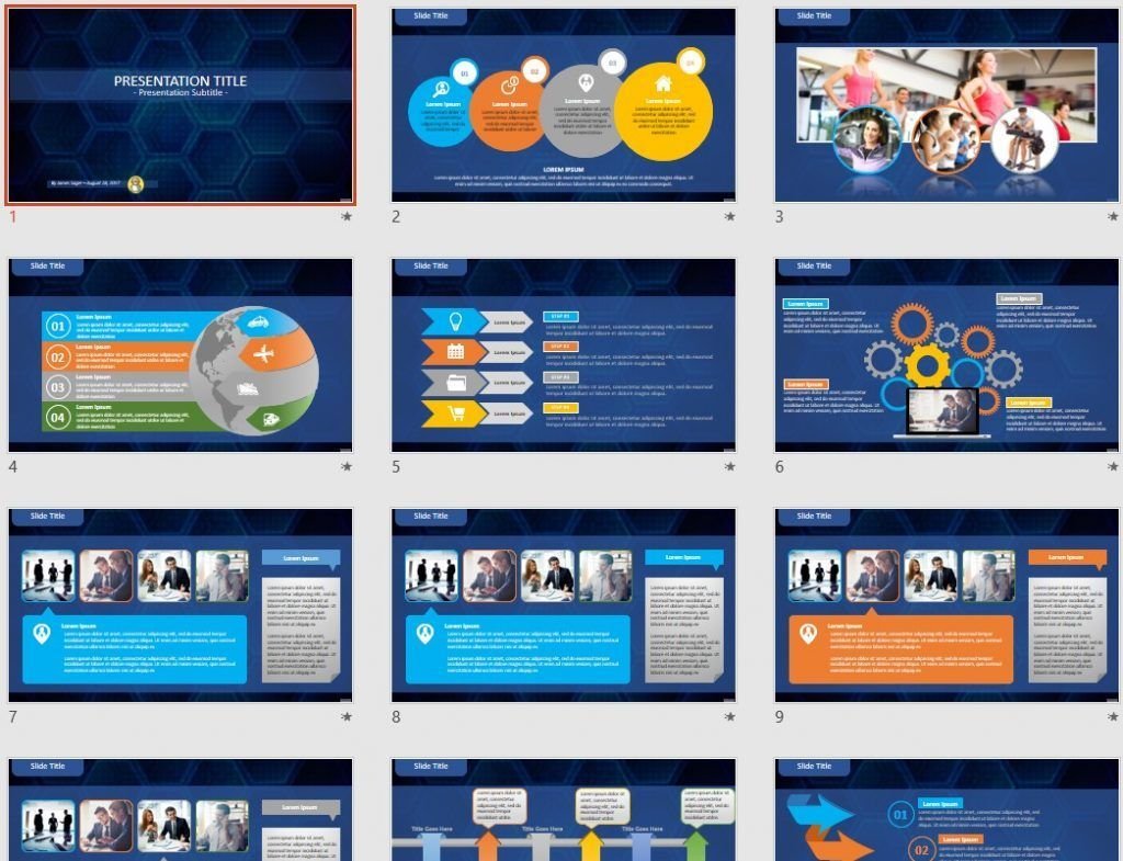 hexagons PowerPoint by SageFox hexagons PowerPoint by SageFox