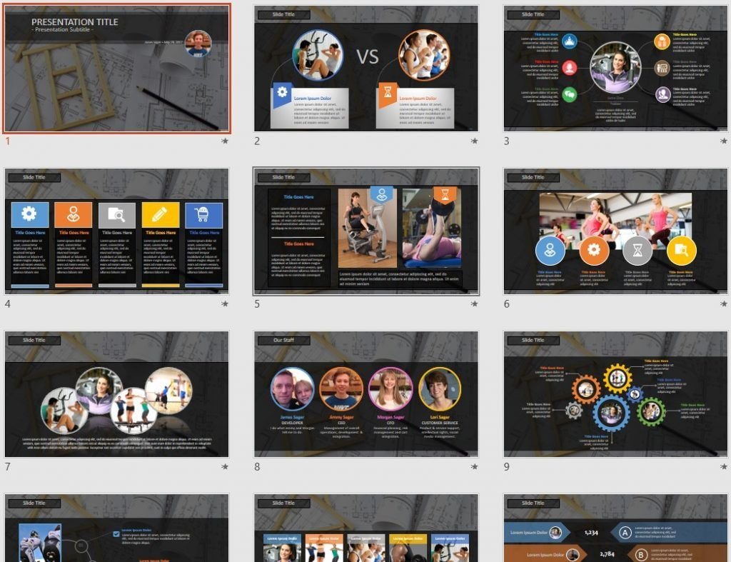 House Blueprints PowerPoint by SageFox House Blueprints PowerPoint by SageFox