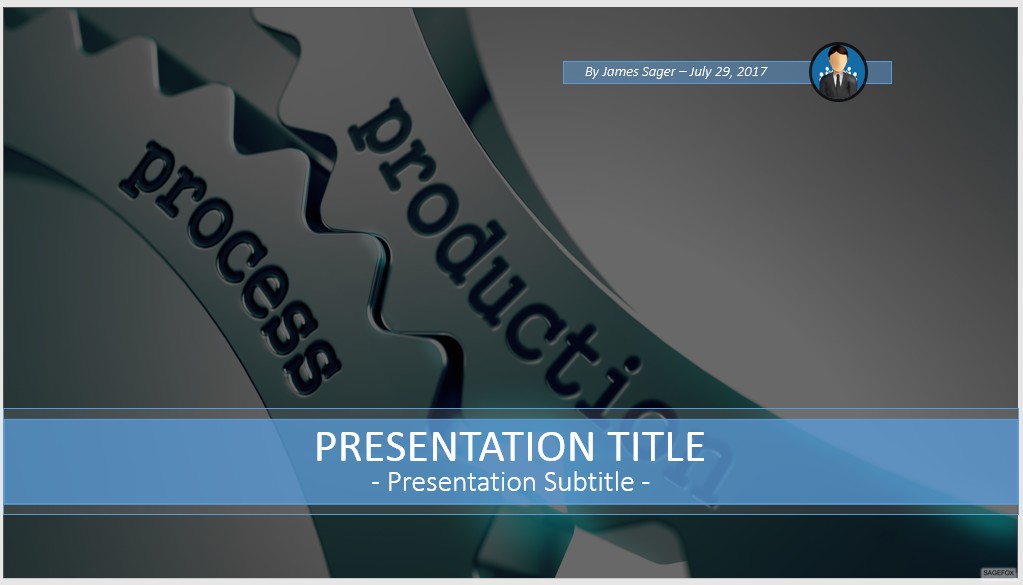 Free Production Process PowerPoint #81273 | SageFox PowerPoint Templates.