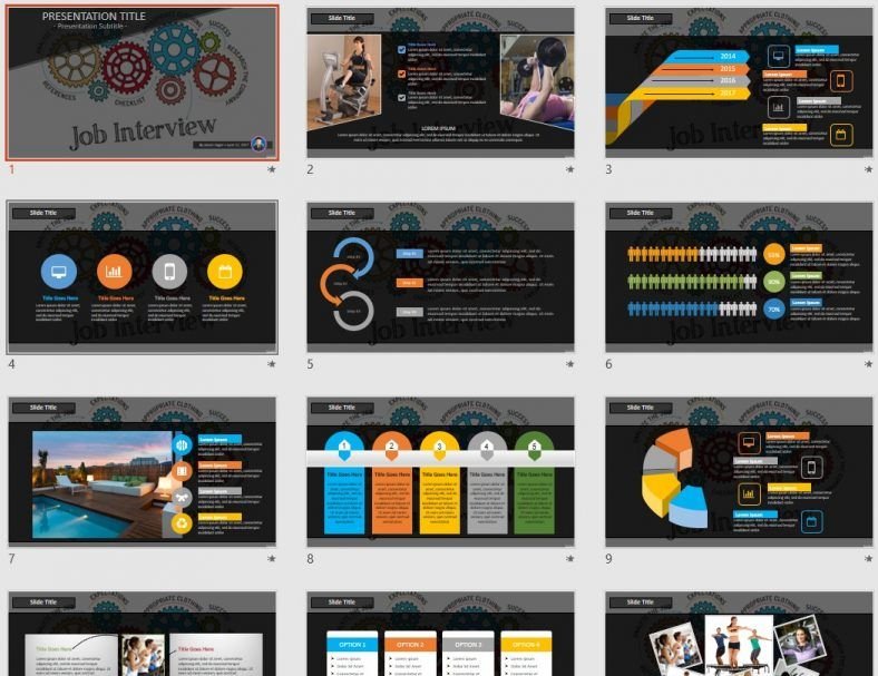 Interview Presentation Ppt Template Free Download Connectionnom