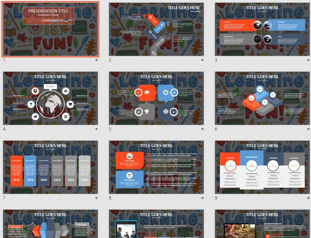 learning is fun PowerPoint by SageFox learning is fun PowerPoint by SageFox
