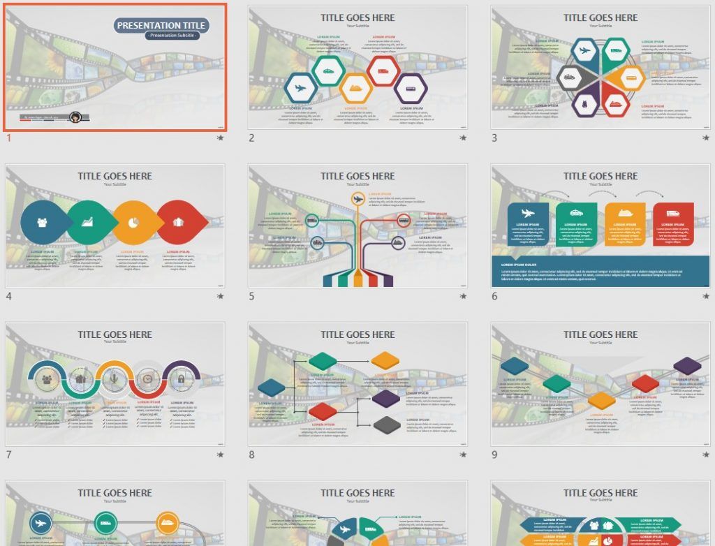 film strip PPT by SageFox film strip PPT by SageFox