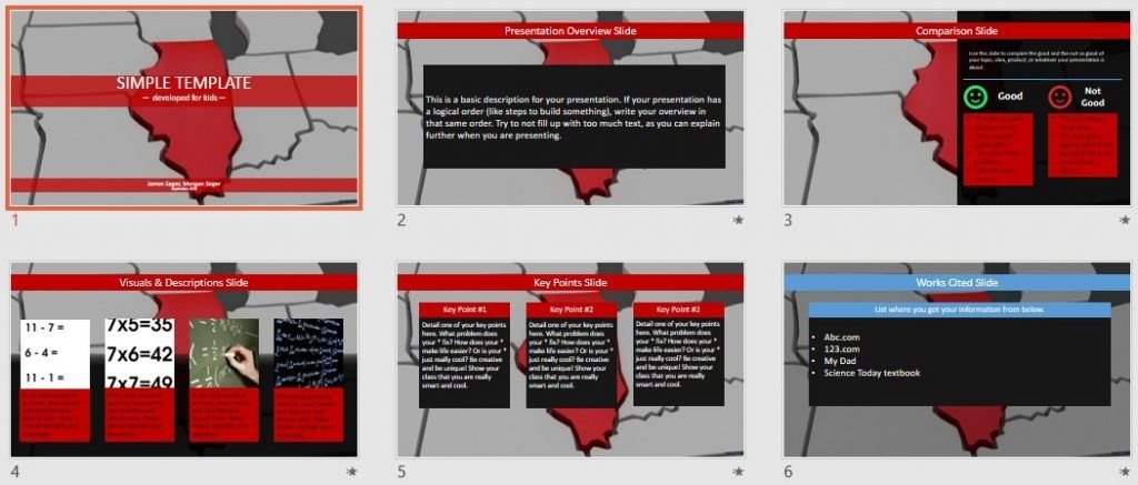 Simple Kids PowerPoint - illinois by SageFox Simple Kids PowerPoint - illinois by SageFox