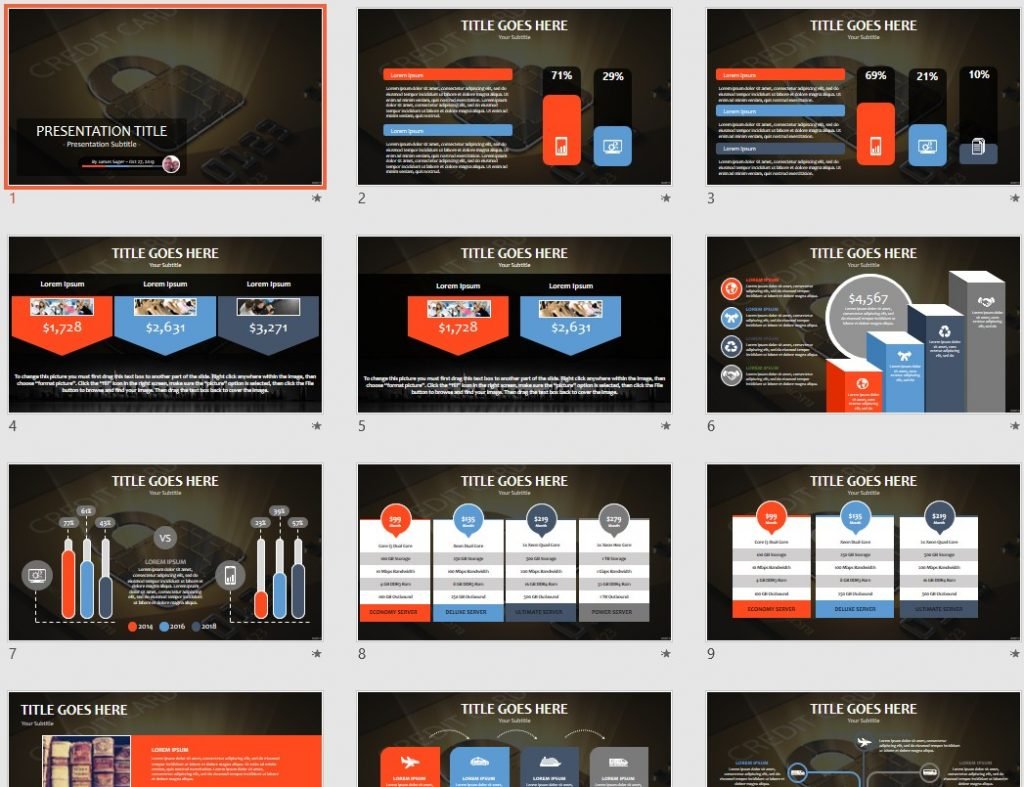 Card Powerpoint Template Free Download