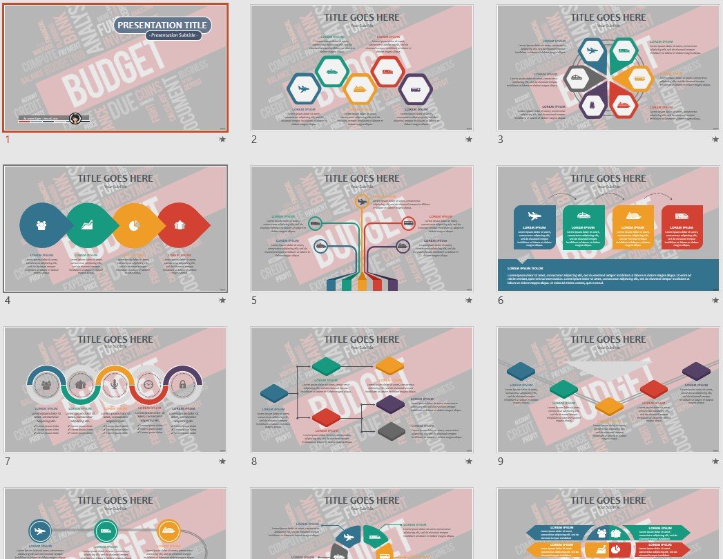 Budget PowerPoint Template 91529