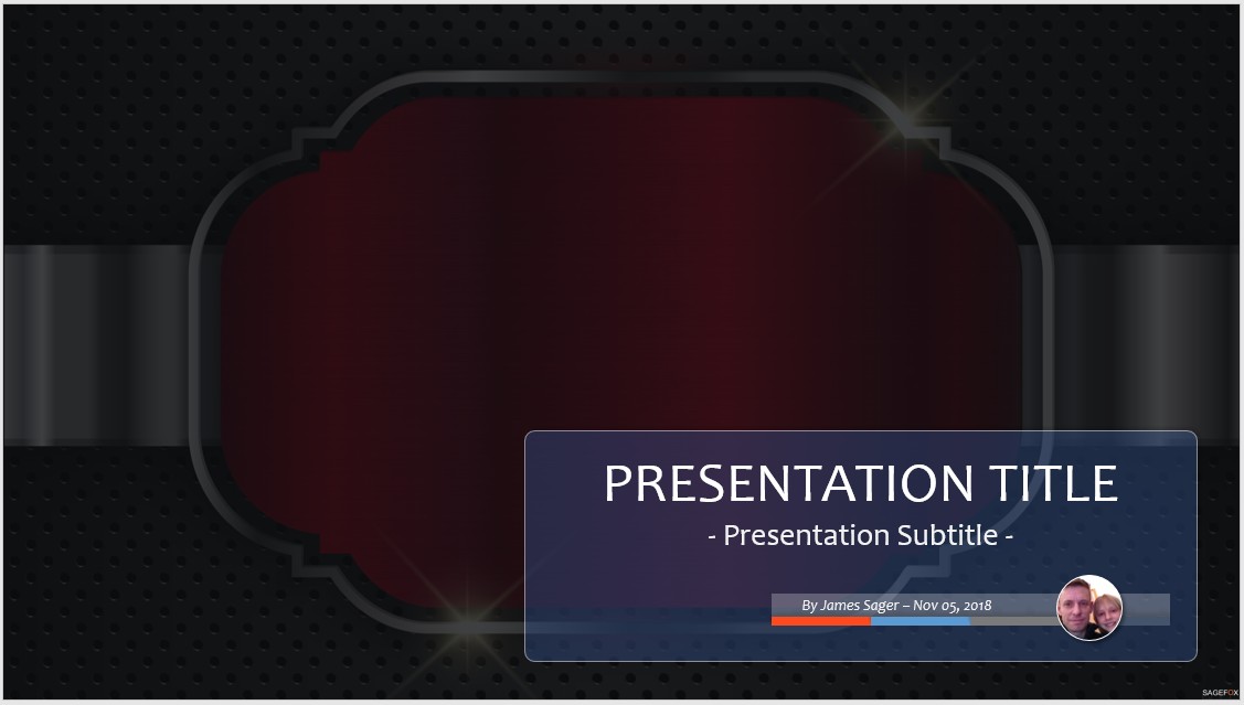 Free Metallic PowerPoint #100720 | SageFox PowerPoint Templates.