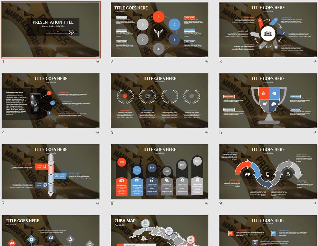 Free Manufacturing Powerpoint Templates Templates Printable Download