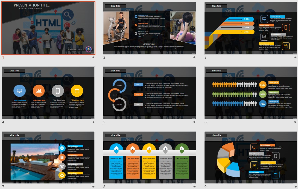 Php Coding Powerpoint Template 84023
