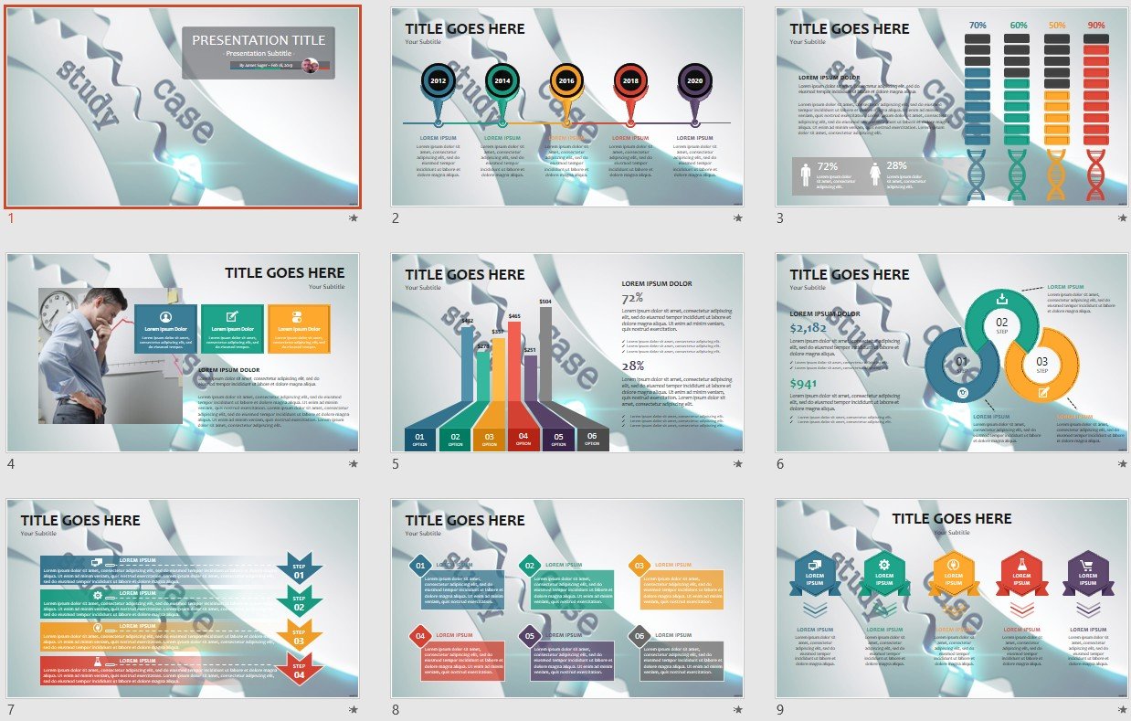 Case Study Template Ppt Free Printable Templates