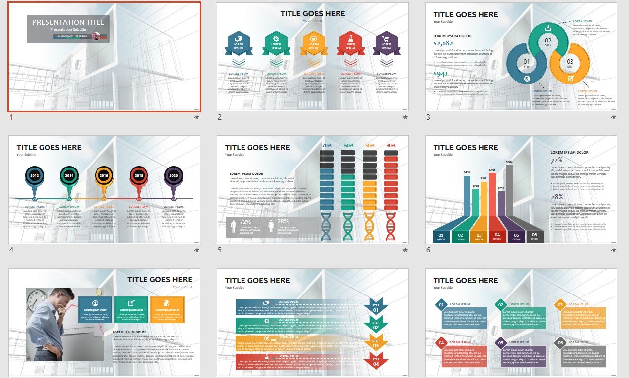  Architecture Powerpoint Theme Free Download Best Design Idea