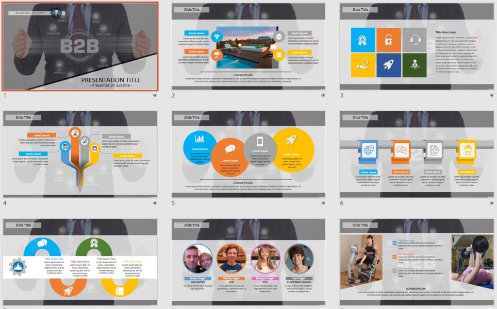 B2B PowerPoint #110743