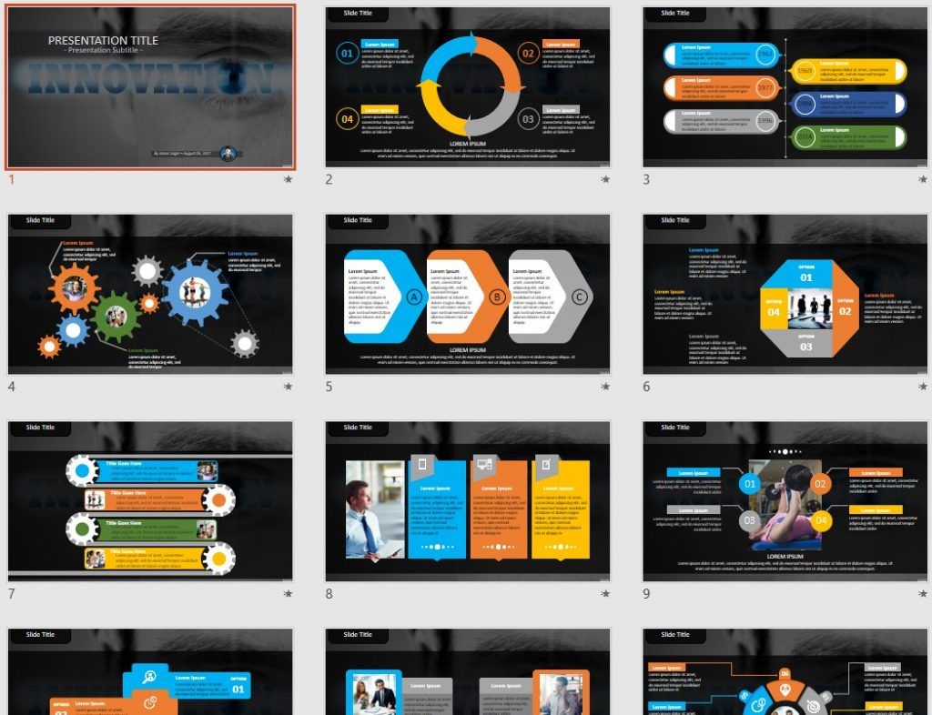 Innovation Powerpoint Template 28720 Sagefox Free Pow 6595