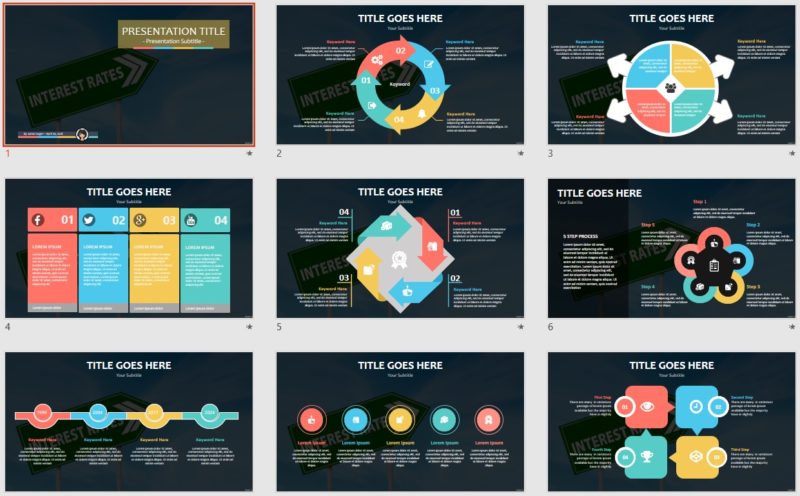 Rising Interest Rates PowerPoint #113590