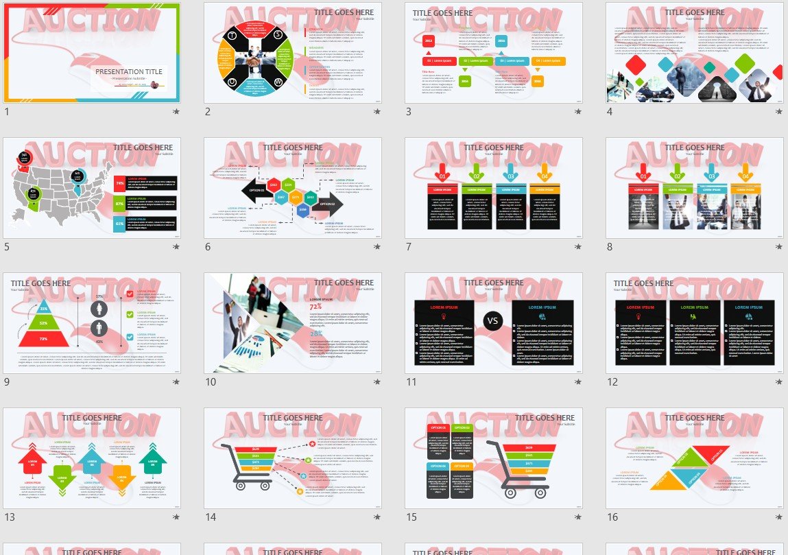 Online Auction PowerPoint 143991