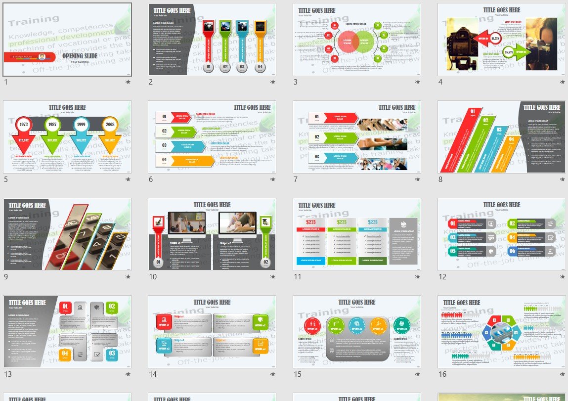 Training PowerPoint Template 46009 SageFox Free PowerPoint Templates.