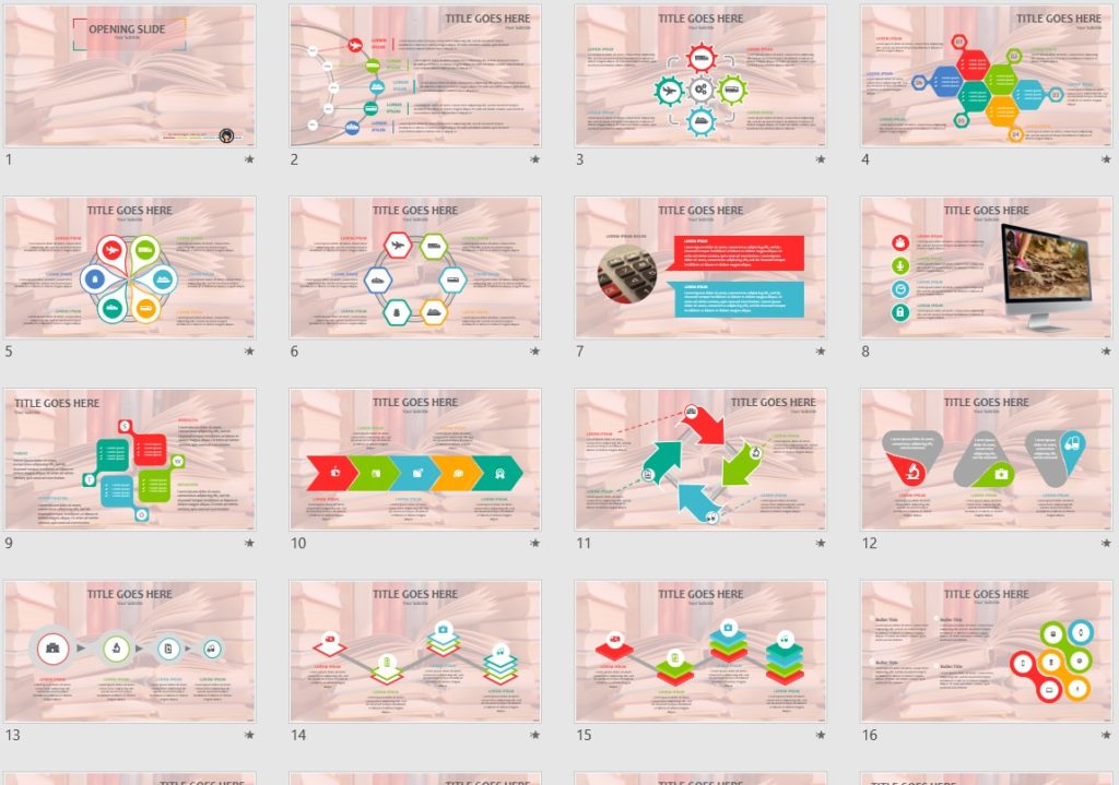 Books PowerPoint Template #89371