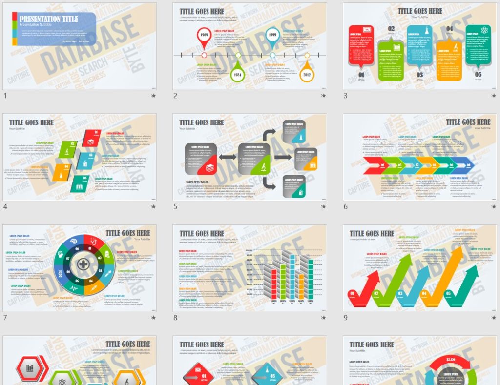 Database Powerpoint Templates 8220