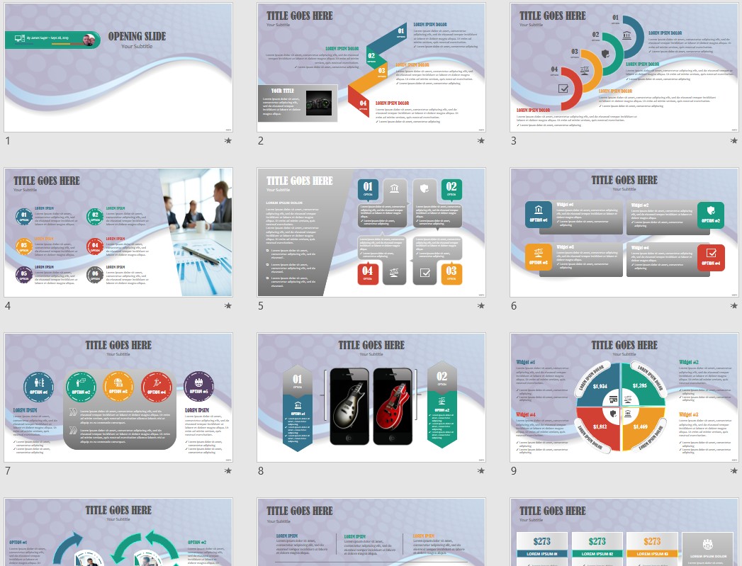 Abstract PowerPoint Template #166954