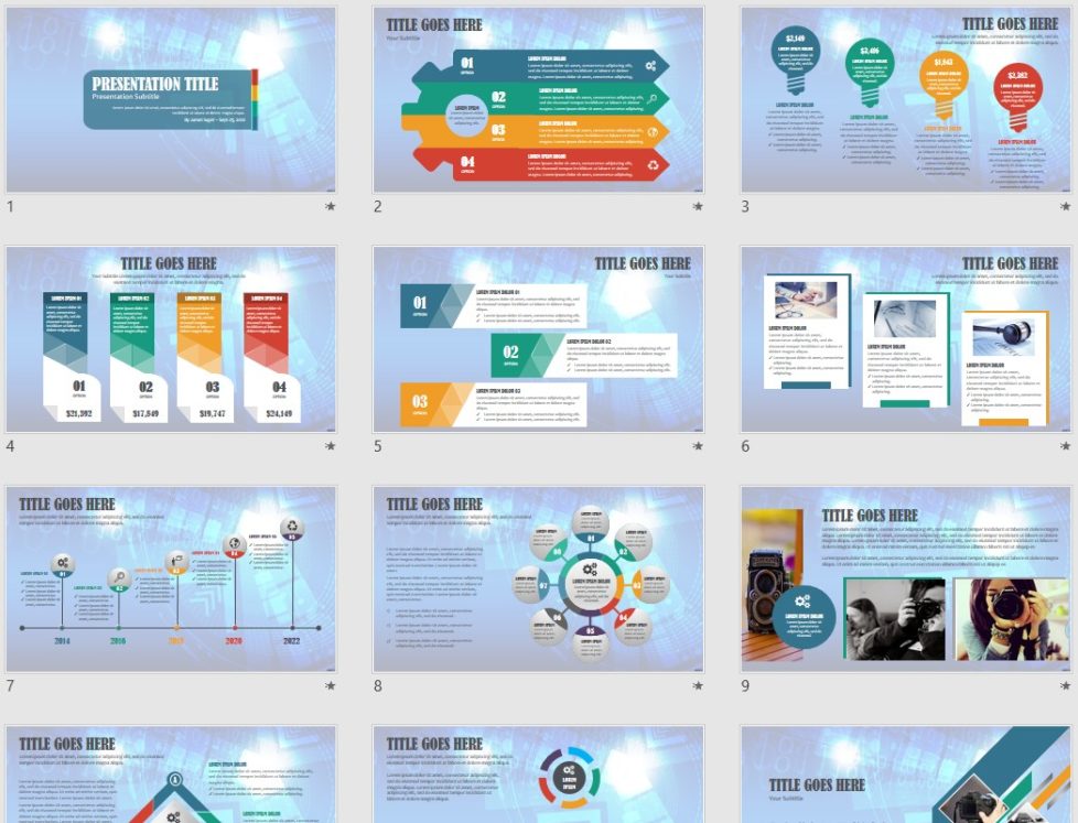Abstract PowerPoint Template #169650